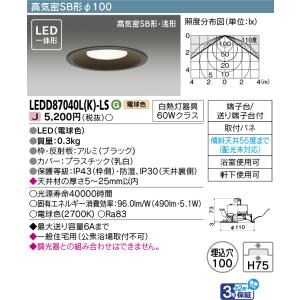 TOSHIBA ポイント2倍 東芝 LEDD87040N(W)-LS (LEDD87040NWLS