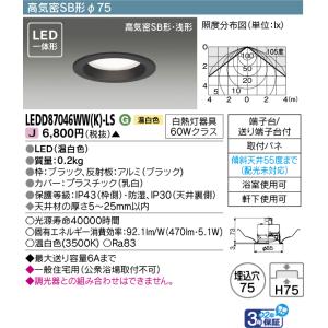 TOSHIBA（東芝） 東芝ライテック LEDD85032(K) LEDダウンライト