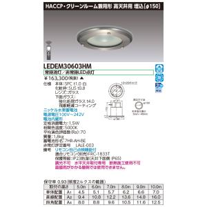 LEDEM30603HM 埋込ＨＡＣＣＰ高天ＬＥＤ非常灯専用形 ＬＥＤ非常用（専用） ご注文後手配商品 【受注生産品】｜tekarimasenka