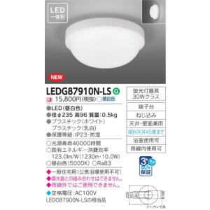 東芝ライテック  LEDG87910N-LS (LEDG87910NLS）ＬＥＤアウトドアシーリング  ＬＥＤ屋外小形シーリング｜tekarimasenka