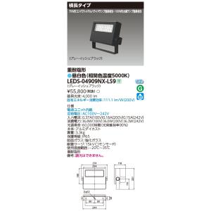 TOSHIBA（東芝） LEDS-06910NW-LS9 LED投光器重耐塩仕様LED