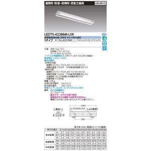 (送料無料) 東芝ライテック LEDTS-42386M-LS9 ＬＥＤ非常用（併用） （LEDTS42386MLS9 ）ＬＤＬ４０×２非常灯電池内蔵防湿防雨 【受注生産品】）｜tekarimasenka