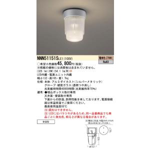 パナソニック NNN51151S LE1 (NNN51151SLE1) レンジフードタイプ用 天井埋込型・壁埋込型 LED（電球色）