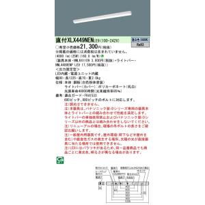 XLX449NEN LE9 組合せ 「 NNLK41109 NNL4400ENPLE9 」 ベースL LED（昼白） iスタイル/ストレート/笠なし 天井直付｜tekarimasenka