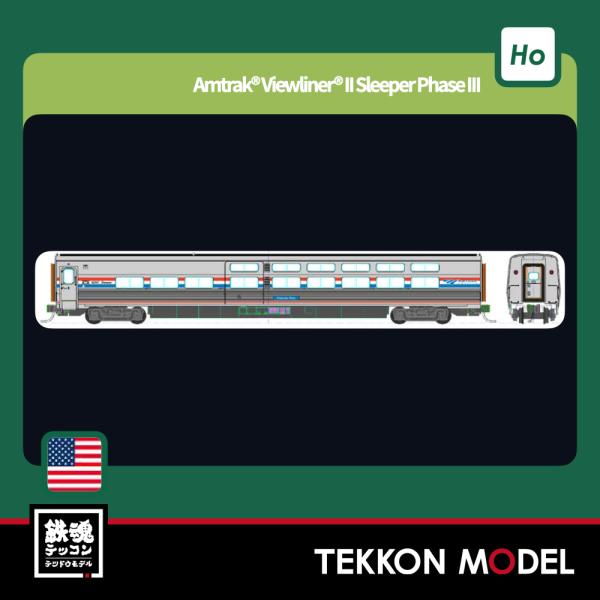 HOゲージ KATO USA 35-6222 (HO)Amtrak Viewliner II Sle...