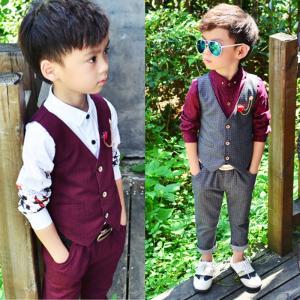 子供 スーツ 男の子 フォーマル 3点セット タキシード 子供服 キッズ 入学式 入園式 卒園式 卒業式 結婚式 発表会  90~140cm