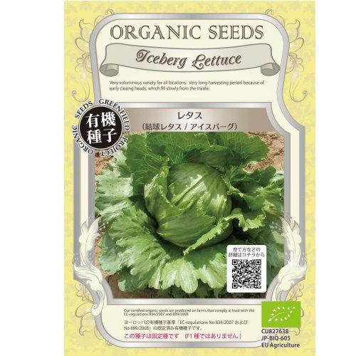 有機種子レタス 結球レタス アイスバーグの種約80粒