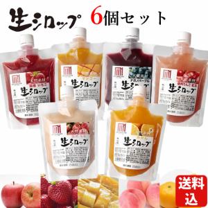 【送料込】天然フルーツのかき氷シロップ 氷屋さんちの削氷 〔けずりひ〕 生シロップ6個セット  冷凍｜人と地球にやさしい暮らしてくてく