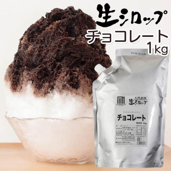天然フルーツのかき氷シロップ 氷屋さんちの削氷 〔けずりひ〕 生シロップ チョコレート  1kg 【...