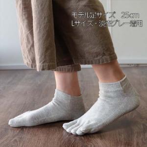 【夏季限定】大法紡績 絹木綿靴下 〔スニーカー...の詳細画像4