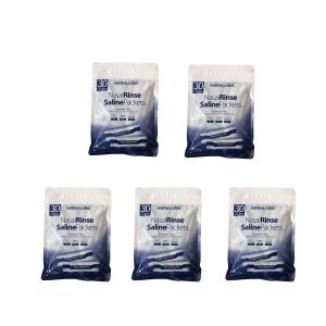 精製塩 4.5g×30包×5(150回分) 500mlボトル用　鼻うがい・ 鼻洗浄用塩