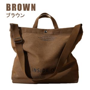 ショルダーバッグ メンズ キャンバス トートバ...の詳細画像4