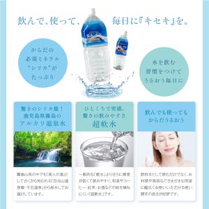 シリカ水 温泉水 超 軟水 ナチュラルミネラル...の詳細画像2