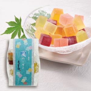 お中元 ギフト 寺子屋本舗 ゼリー菓子 フルーツ 夏のしずく 135g 1袋｜昔づくり・もち焼きせんべい 寺子屋本舗