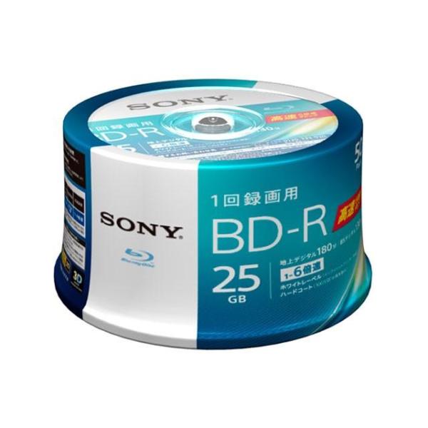 BD-R ビデオ用 1層6倍速 (50枚パック) スピンドルケース SONY (ソニー) 50BNR...