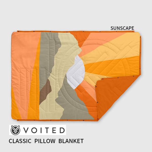 Classic Pillow Blanket Sunscape アウトドア キャンプ 車中泊 おしゃ...