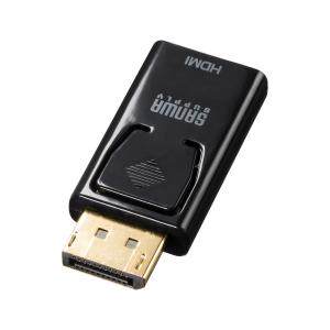 DisplayPort-HDMI 変換アダプタ(4K/60Hz対応) SANWA SUPPLY (サンワサプライ) AD-DPPHD02｜telaffy