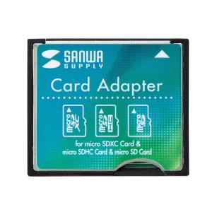 microSD用CF変換アダプタ SANWA SUPPLY (サンワサプライ) ADR-MCCF｜telaffy