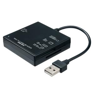 USB2.0 カードリーダー(ブラック) SANWA SUPPLY (サンワサプライ) ADR-ML23BKN｜telaffy