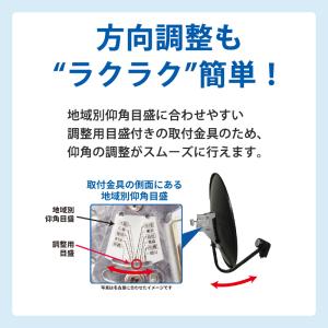 BS/110度CSアンテナ (45cm) 右左...の詳細画像2