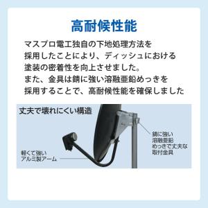 BS/110度CSアンテナ (45cm) 右左...の詳細画像4