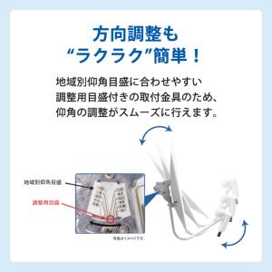 BS/110度CSアンテナ(45cm) 右左旋...の詳細画像2