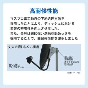 BS/110度CSアンテナ(45cm) 右左旋...の詳細画像4
