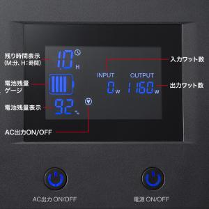 ポータブル電源 (1536Wh・AC1600W...の詳細画像3