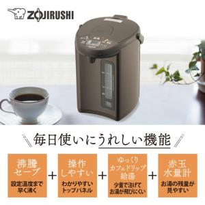 マイコン沸とう電動ポット 3.0L メタリック...の詳細画像1