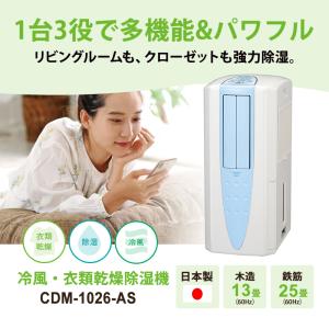 冷風・衣類乾燥 除湿機 スカイブルー (布製排...の詳細画像1