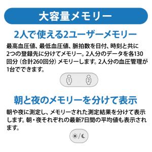 上腕式血圧計 CHUHシリーズ 2人分メモリー...の詳細画像5