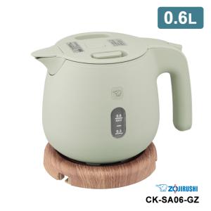 【特価セール】 電気ケトル 0.6L ダスティグリーン ZOJIRUSHI (象印マホービン) CK-SA06-GZ★｜telaffy