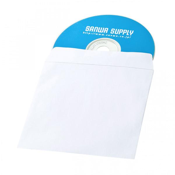 DVD・CDペーパースリーブケース(窓なしタイプ・100枚入り) SANWA SUPPLY (サンワ...