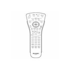 保守部品 液晶テレビ アクオス用リモコン 0106380134 SHARP (シャープ) GA166...
