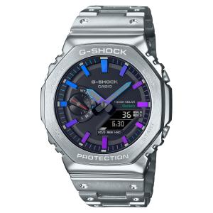 G-SHOCK フルメタル レインボーカラー Bluetooth通信機能 CASIO (カシオ) GM-B2100PC-1AJF★｜telaffy