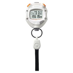 1/1000秒ストップウオッチ 5気圧防水機能 ホワイト/ライトグレー CASIO (カシオ) HS-70W-8JH 国内正規品★