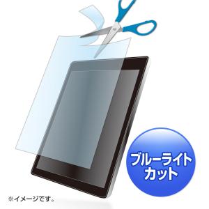 10.1型 対応フリーカットタイプブルーライトカット液晶保護指紋防止光沢フィルム SANWA SUPPLY (サンワサプライ) LCD-101WBCF｜telaffy