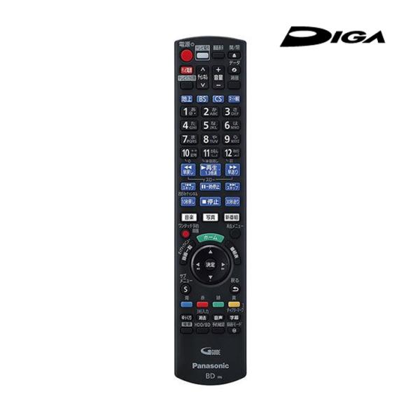 保守部品 BD/DVDレコーダー「DIGA」用リモコン (対応機種:DMR-2W101 DMR-2W...