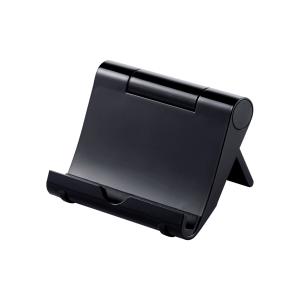折りたたみ式iPadスタンド(ブラック) SANWA SUPPLY (サンワサプライ) PDA-STN7BK｜telaffy