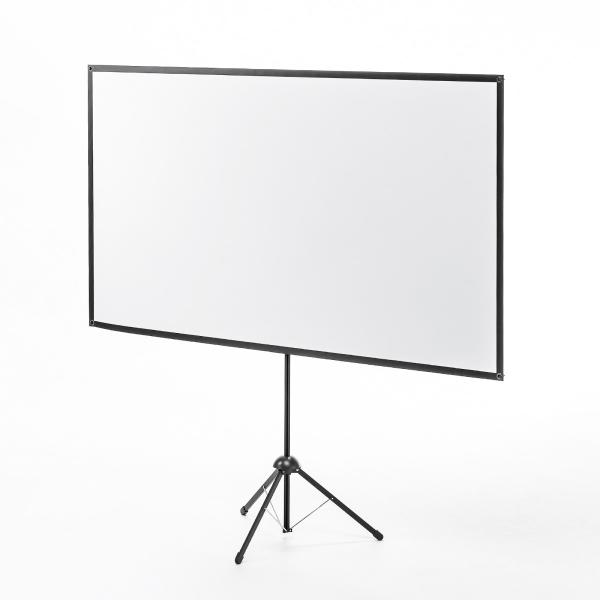 プロジェクタースクリーン(80型・三脚式・コンパクト収納・360°回転) SANWA SUPPLY ...