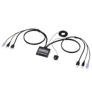 HDMI対応手元スイッチ付きパソコン自動切替器(2:1) SANWA SUPPLY (サンワサプライ) SW-KVM2WHU
