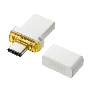 USB Type-C メモリ(64GB) SANWA SUPPLY (サンワサプライ) UFD-3TC64GWN｜telaffy