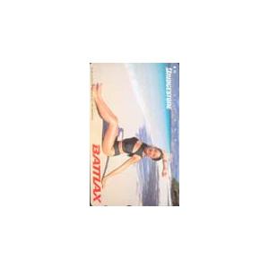 テレカ テレホンカード 小笠原理絵 ブリヂストン BATTLAX EA014-0011