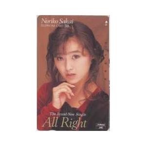 【テレカ】酒井法子 ALL RIGHT ビクター フリー110-76798 80年代アイドル ID-...