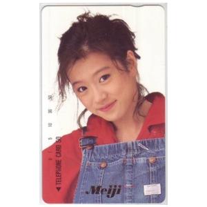 テレカ】 中森明菜 Meiji オーバーオール テレカ テレホンカード