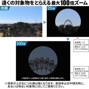 双眼鏡 高倍率 100倍 30口径 ケンコー・...の詳細画像1