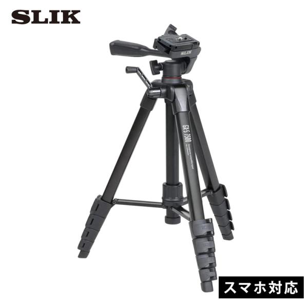 三脚 スリック SLIK GX-S 7500 スマホ対応 カメラ ビデオ レバーロック式 24mmパ...