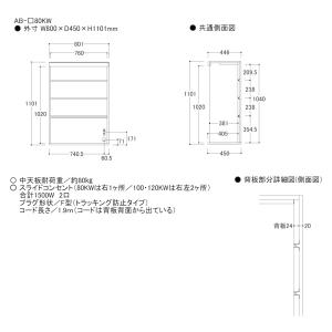 『関東開梱設置無料』綾野製作所 上台 幅80c...の詳細画像1