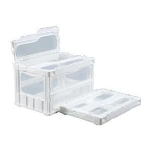 サカエ サカエオリジナル色付き透明折りたたみコンテナー　ＣＬ−５０ＴＭＷＨ5個セット【代金引換対象外...