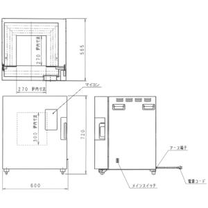 日本電産シンポ 小型電気窯 DMT-01型 ド...の詳細画像1